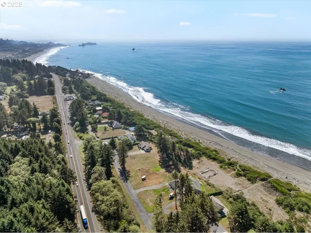 an aerial view of residential house and outdoor space