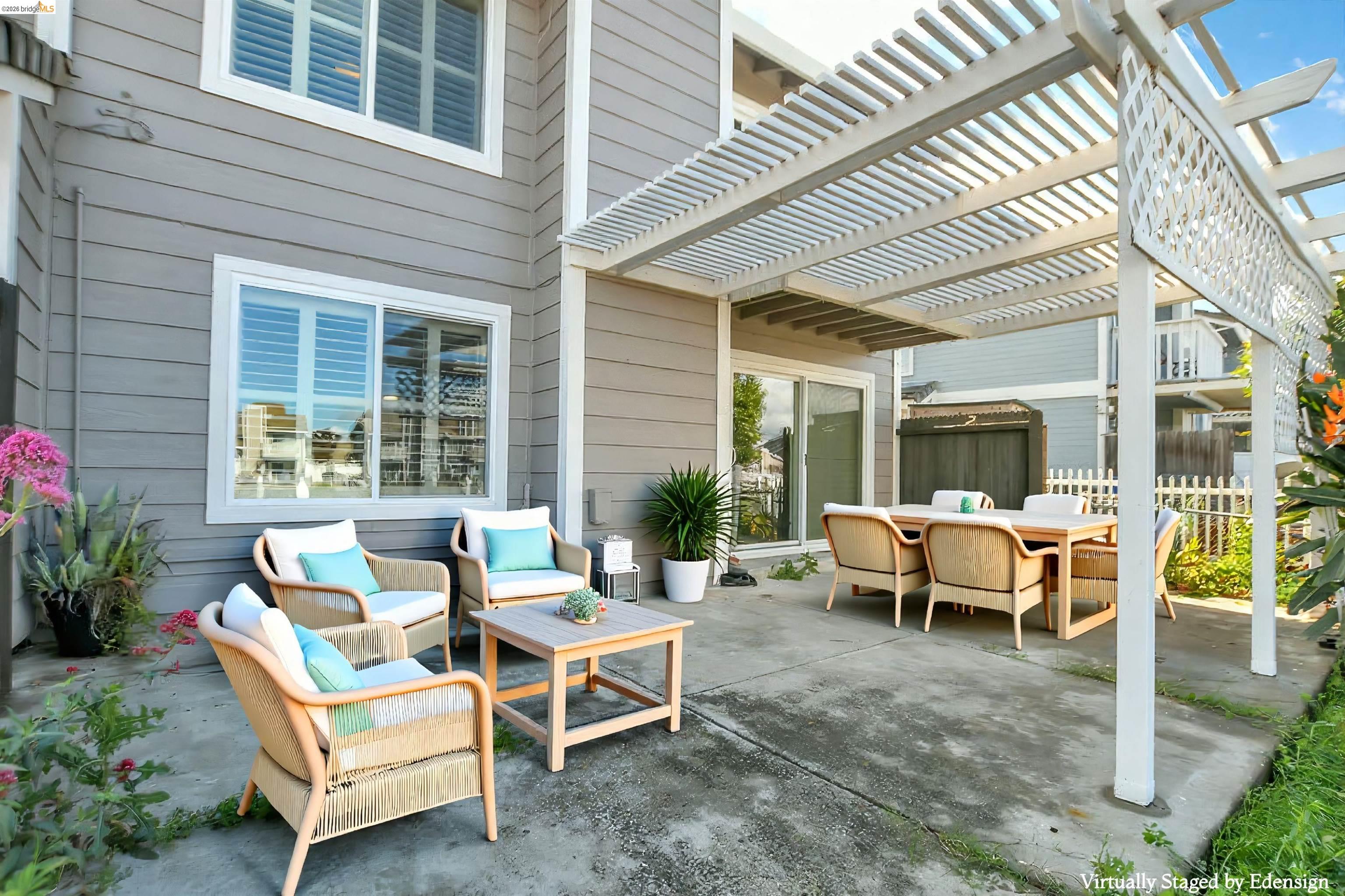 184 Pelican Loop Pittsburg, CA 94565 - Photo 41 of 56 a view of a house with backyard and sitting area