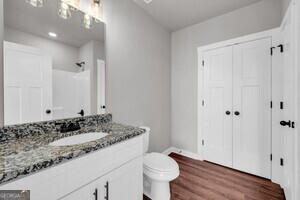 86 South Forest Avenue, Unit A Hartwell, GA 30643 - Photo 7 of 27 a bathroom with a sink and a toilet