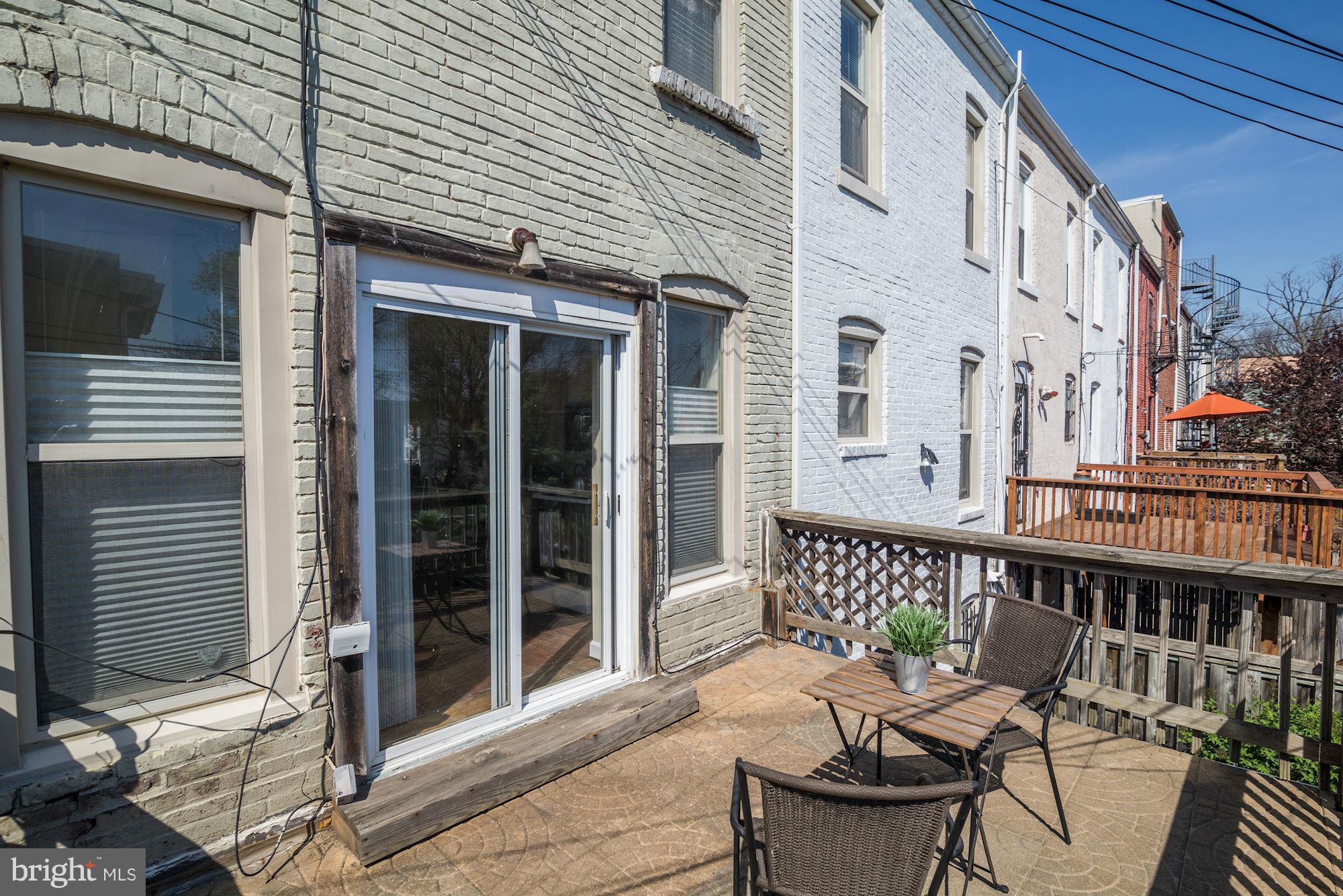 407 M Street Northeast Washington, DC 20002 - Photo 11 of 30 Rear deck off main house kitchen