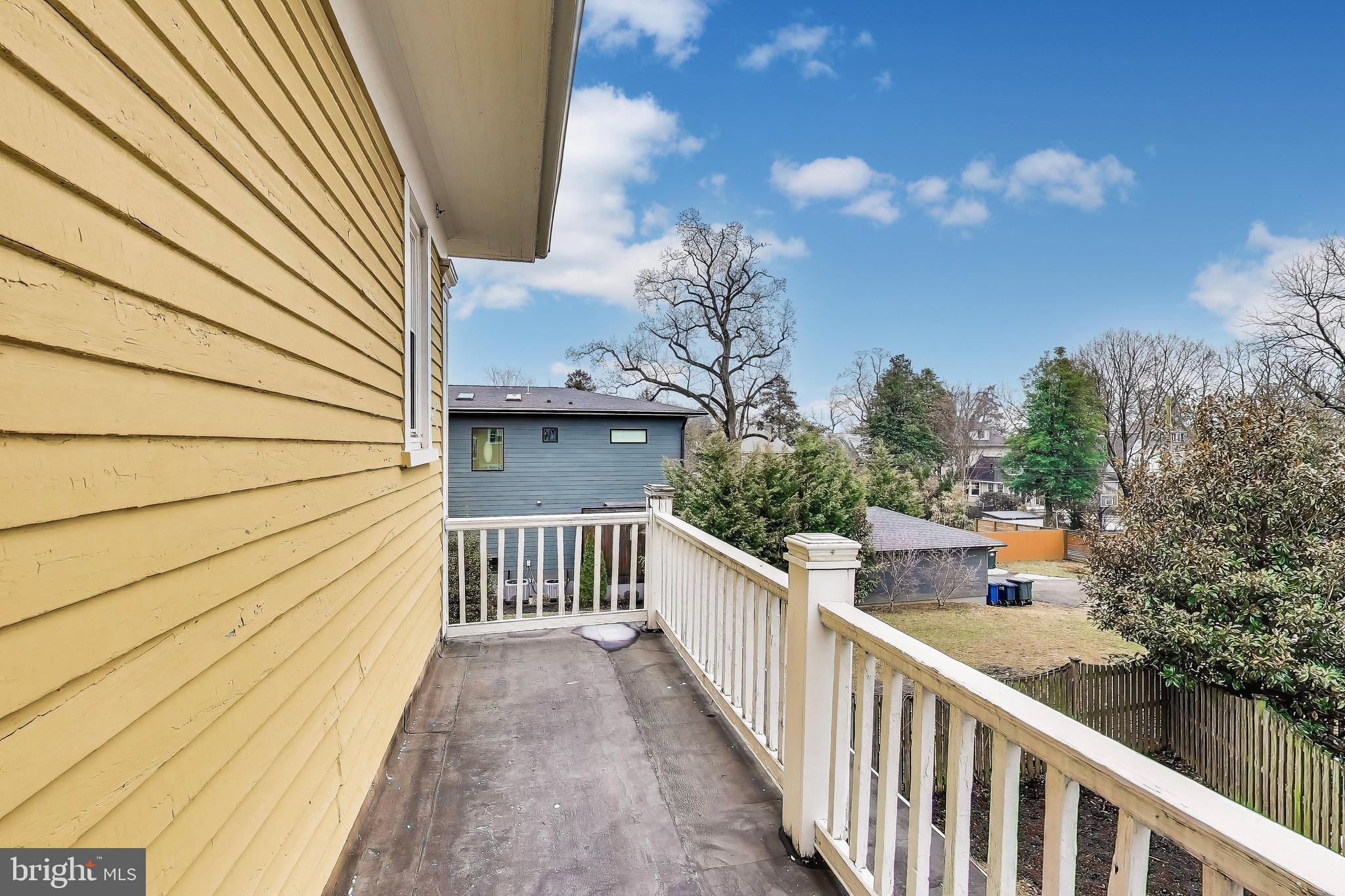 612 Butternut Street Northwest Washington, DC 20012 - Photo 24 of 52 balcony off second bedroom
