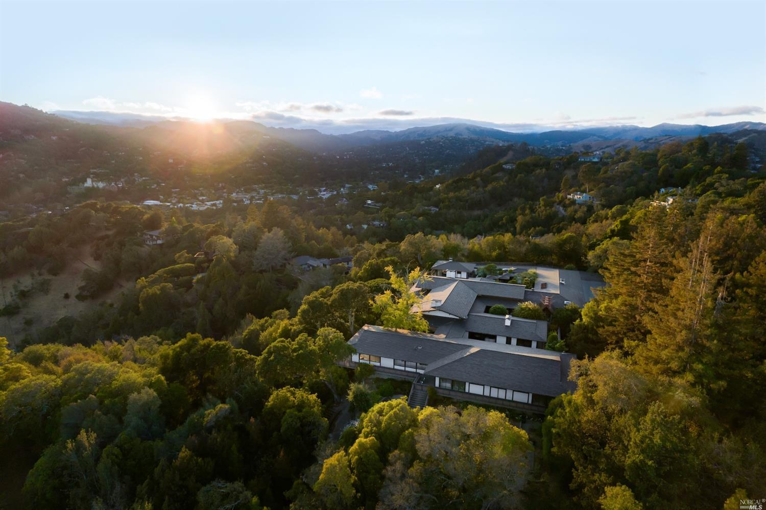 21 Canyon Road Ross, CA 94957 - Photo 2 of 41 view of city and mountain