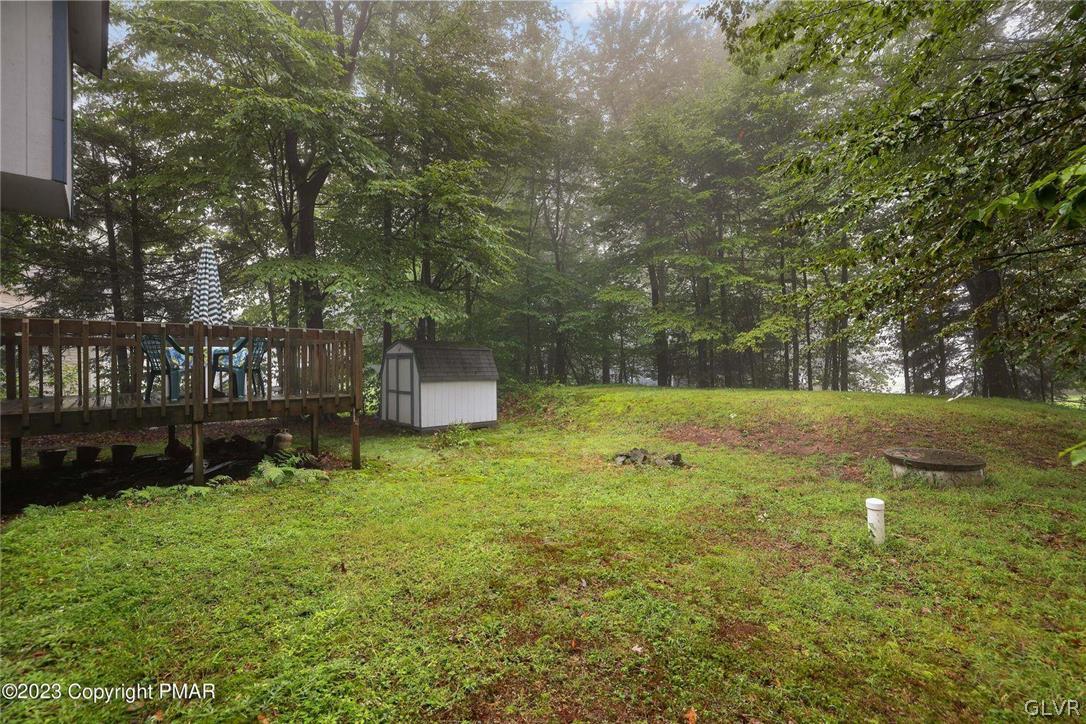 2150 Titania Road Tobyhanna, PA 18466 - Photo 29 of 31 a backyard of a house with lots of green space