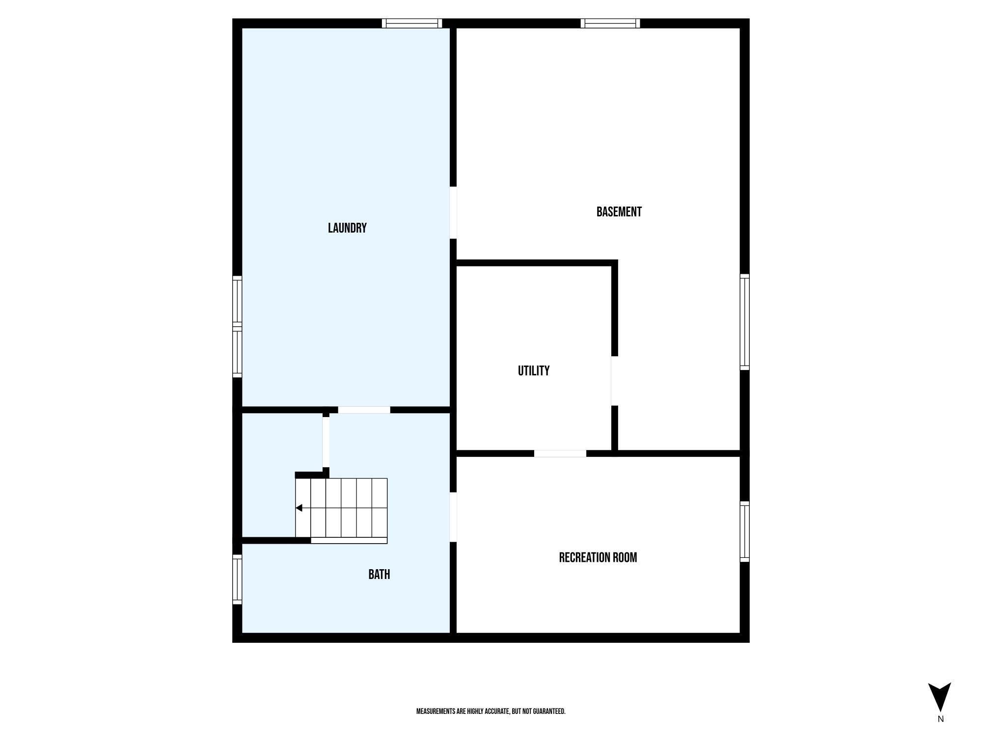 1617 Madison Street Manitowoc, WI 54220 - Photo 34 of 34 Lower level floor plan
