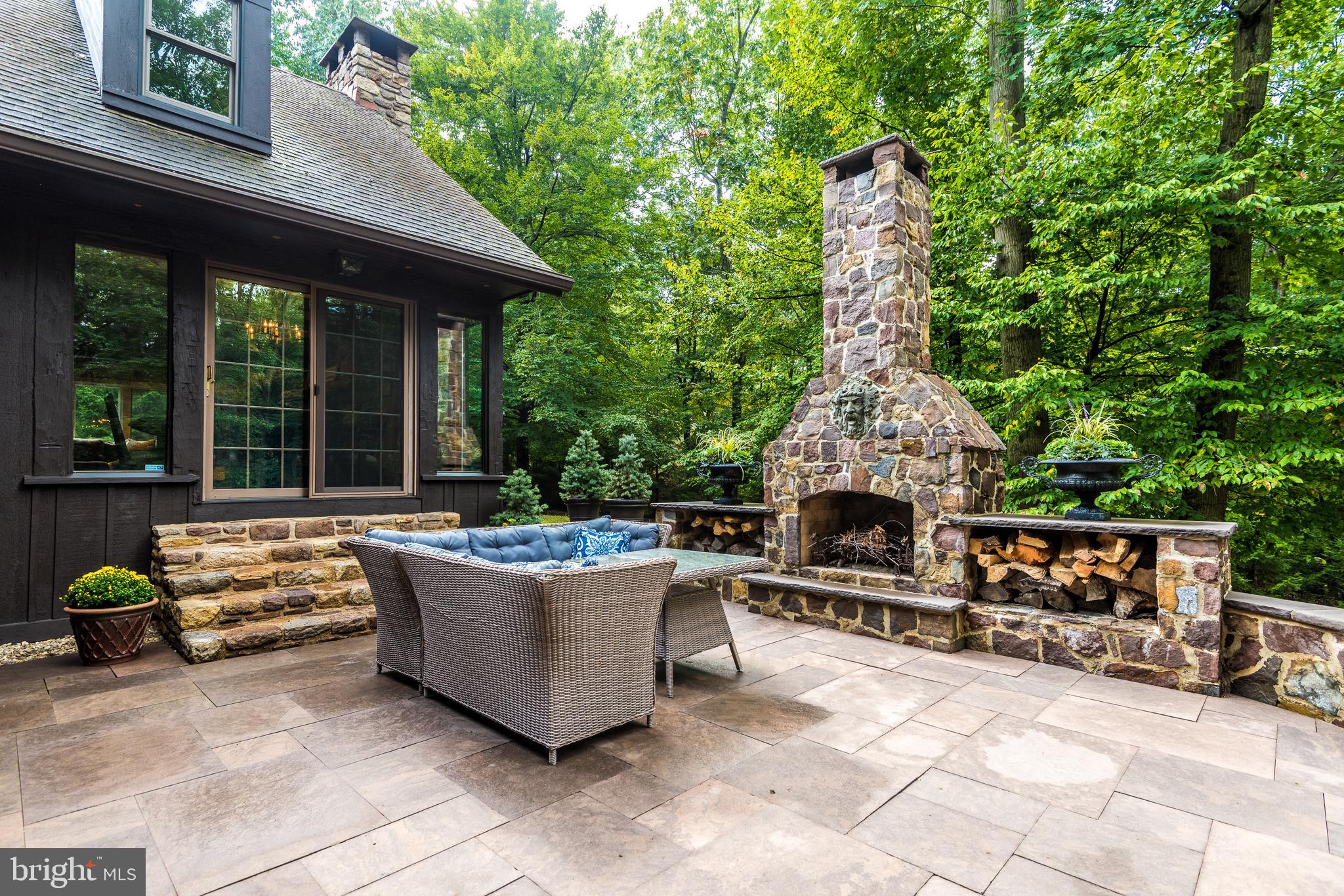 5701 Private Road Doylestown, PA 18902 - Photo 48 of 65 Patio between Formal Living and Formal Dining Room