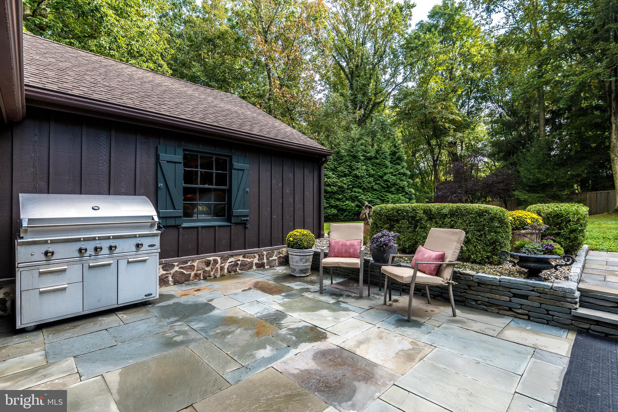 5701 Private Road Doylestown, PA 18902 - Photo 54 of 65 Exterior Back...second patio off kitchen