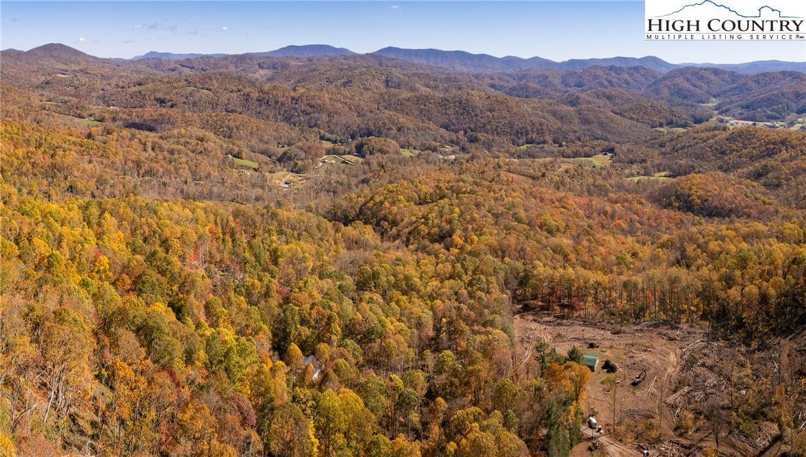 2161 Stone Mountain Road Vilas, NC 28692 - Photo 48 of 50 a view of a dry yard with mountains in the background
