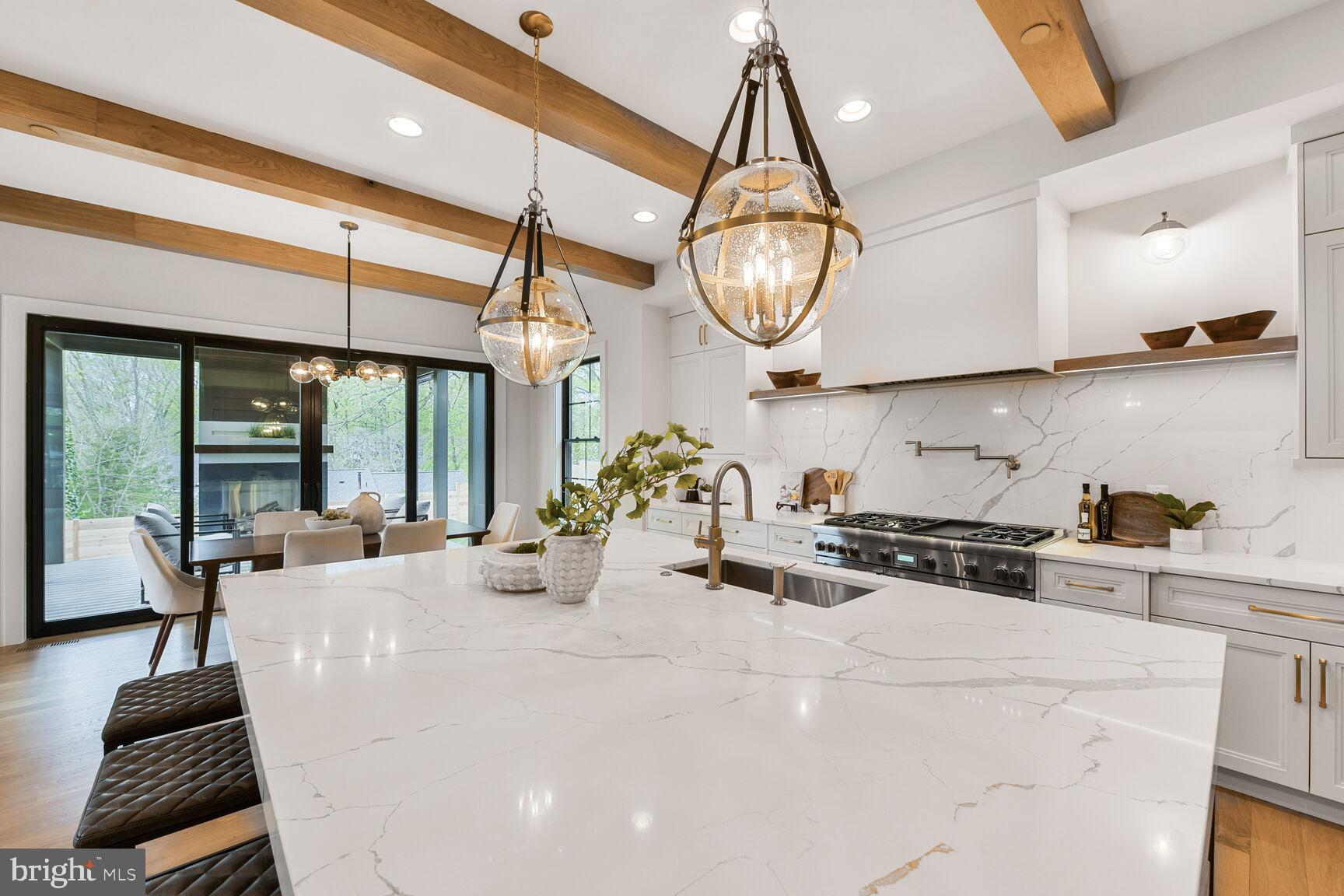 6820 Marbury Road Bethesda, MD 20817 - Photo 22 of 84 Calacatta Laza Quartz Countertops