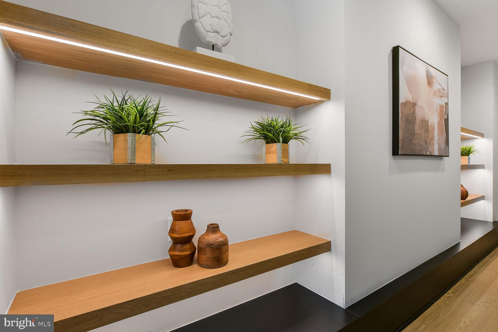 6820 Marbury Road Bethesda, MD 20817 - Photo 62 of 84 Custom Shelving and Lighting