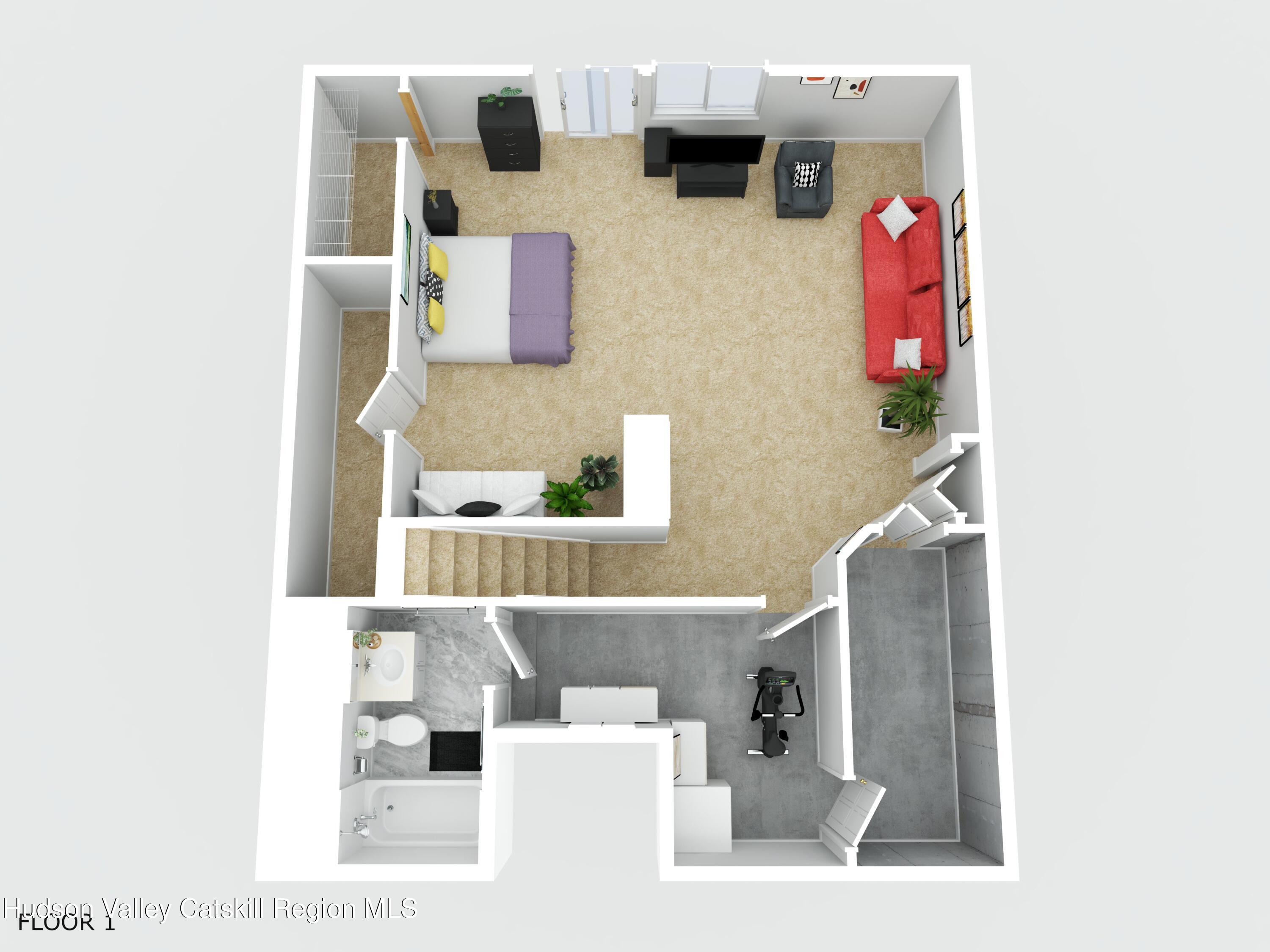 300 Pines Drive, Unit 446 Roxbury, NY 12421 - Photo 43 of 49 a bathroom with a sink and a mirror