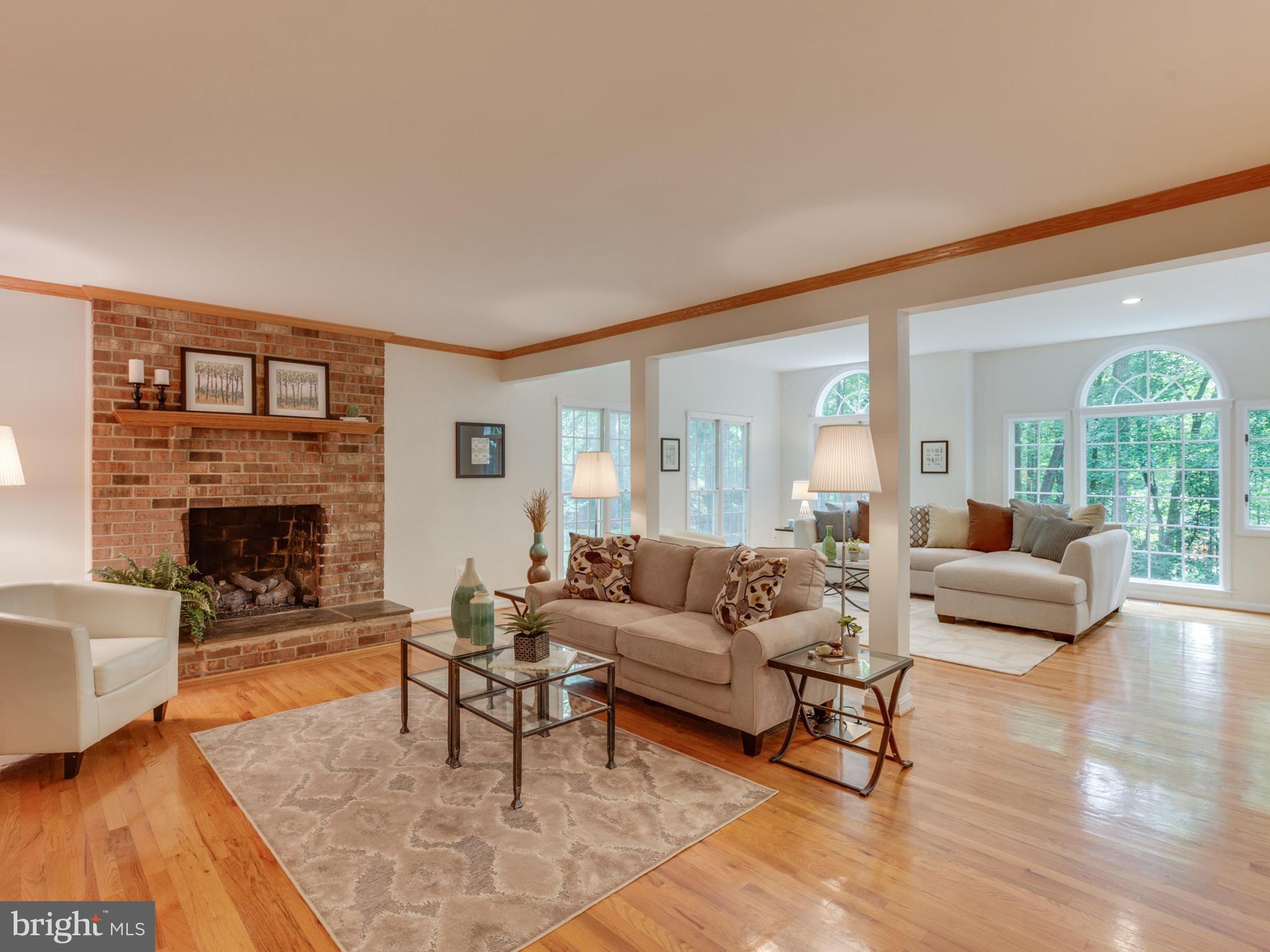 11728 Quay Road Oakton, VA 22124 - Photo 8 of 30 Family Room has Gas Fireplace
