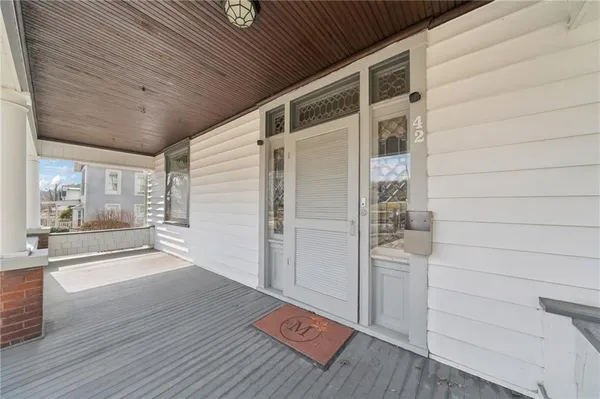 a view of front door of house