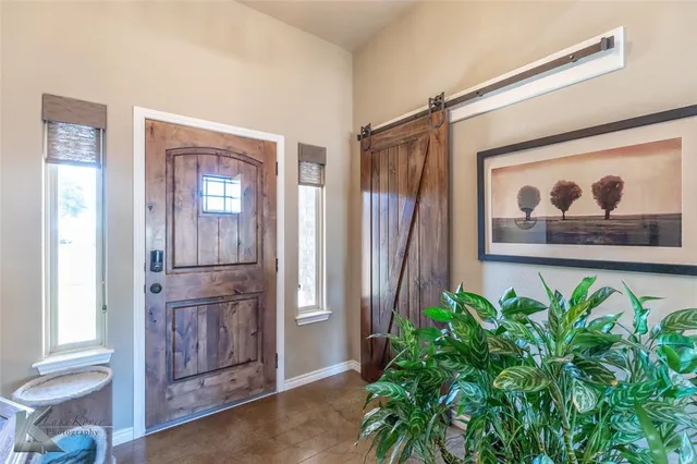 a view of front door