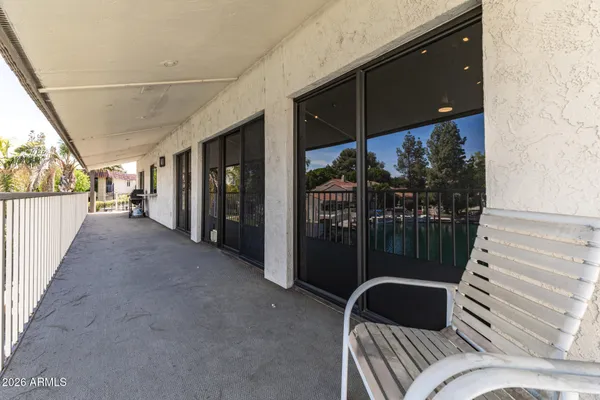an aerial view of a house with a garden and plants