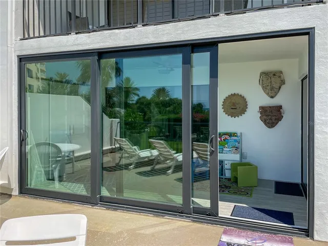 a room with furniture and a window