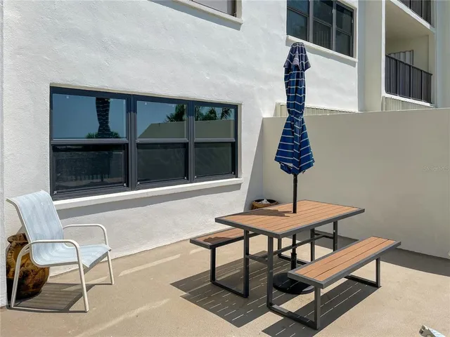 a view of a lake with a deck