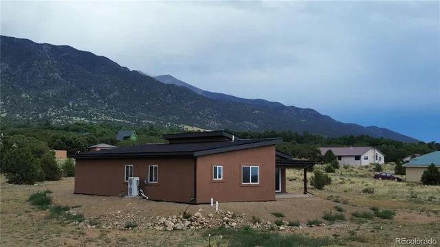 a view of a wooden door