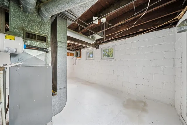 a view of storage and utility room