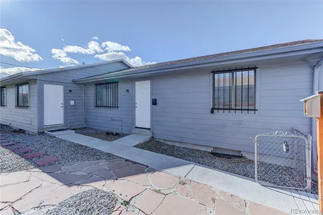 a front view of a house