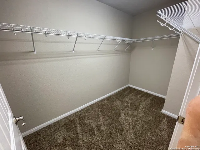 an empty room with a natural light