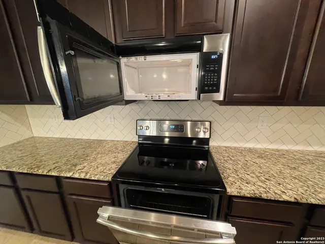 a close view of a stove top oven