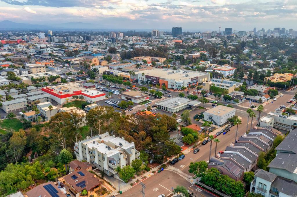 4055 Eagle Street, Unit 102 San Diego, CA 92103 - Photo 37 of 37 an aerial view of residential houses with city view