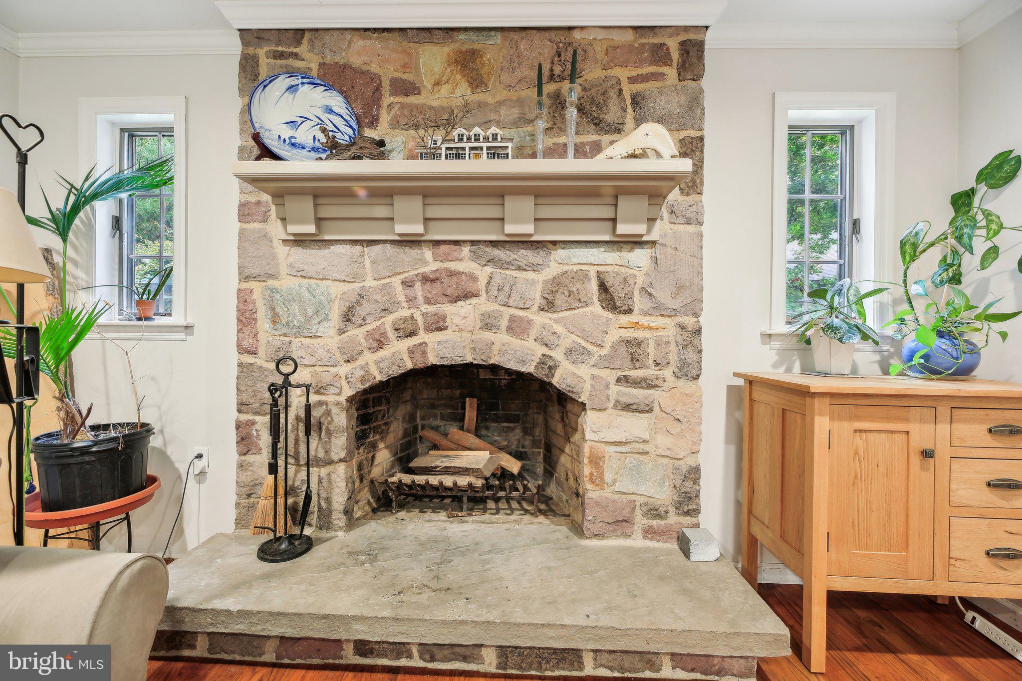1076 Kings Row Road Oxford, PA 19363 - Photo 22 of 85 Family Room stone fireplace