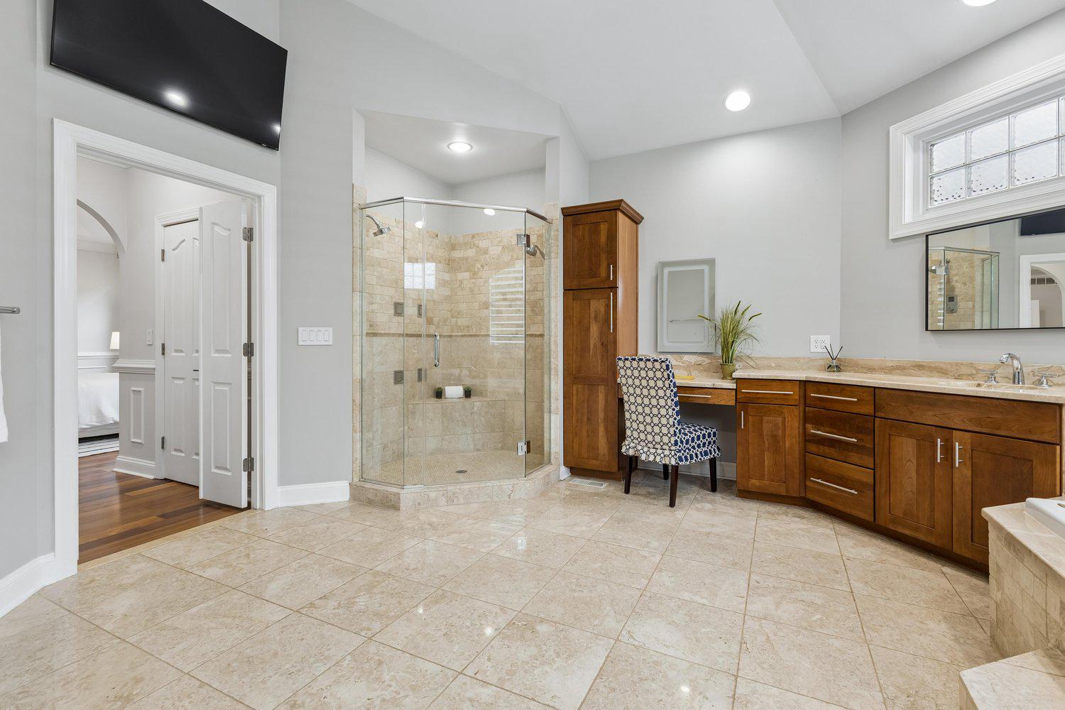 313 Wye Road Queenstown, MD 21658 - Photo 62 of 132 Primary Suite bathroom with modern finishes.
