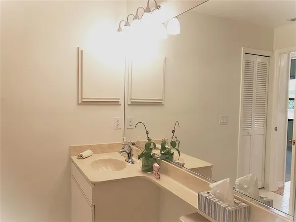 a view of a deck with a yard