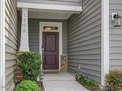 a view of front door of house