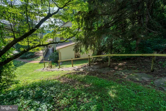 a picture of a bench in front of a door