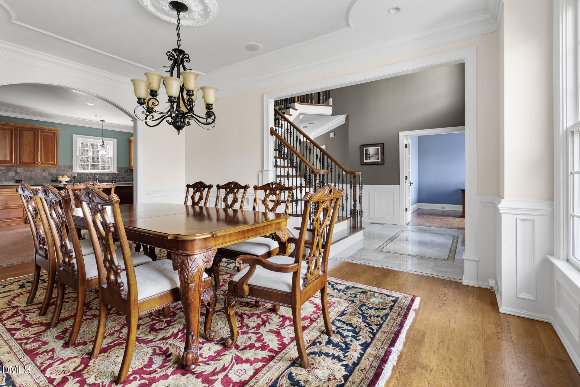 112 Winding Ridge Road Durham, NC 27713 - Photo 23 of 84 a view of a dining room with furniture and wooden floor