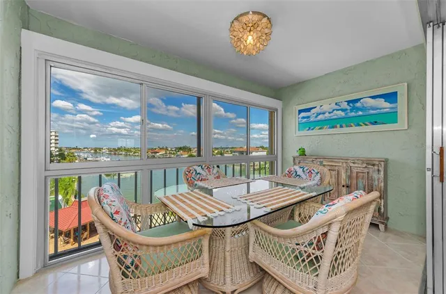 a view of a sign board with building