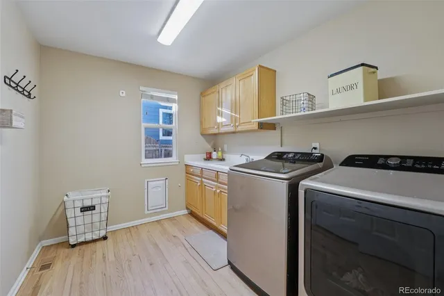 a room with storage and utility