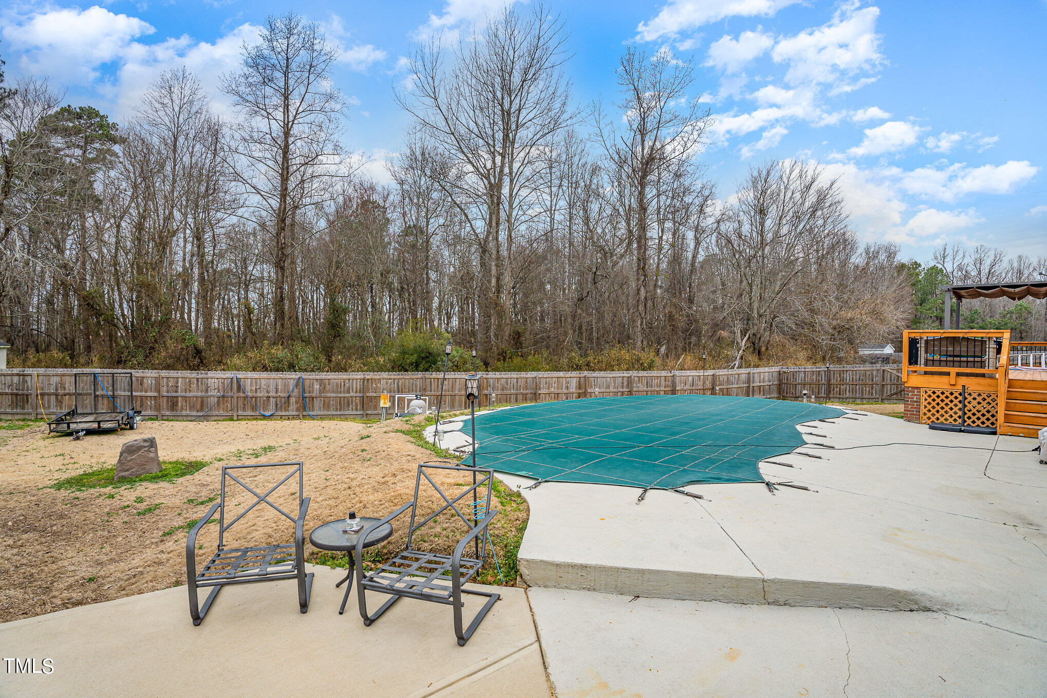 4520 Deer Stream Lane Raleigh, NC 27603 - Photo 32 of 35 a view of a backyard