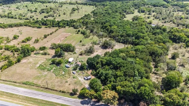 an aerial view of a city