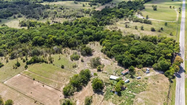 a view of a garden with a pathway