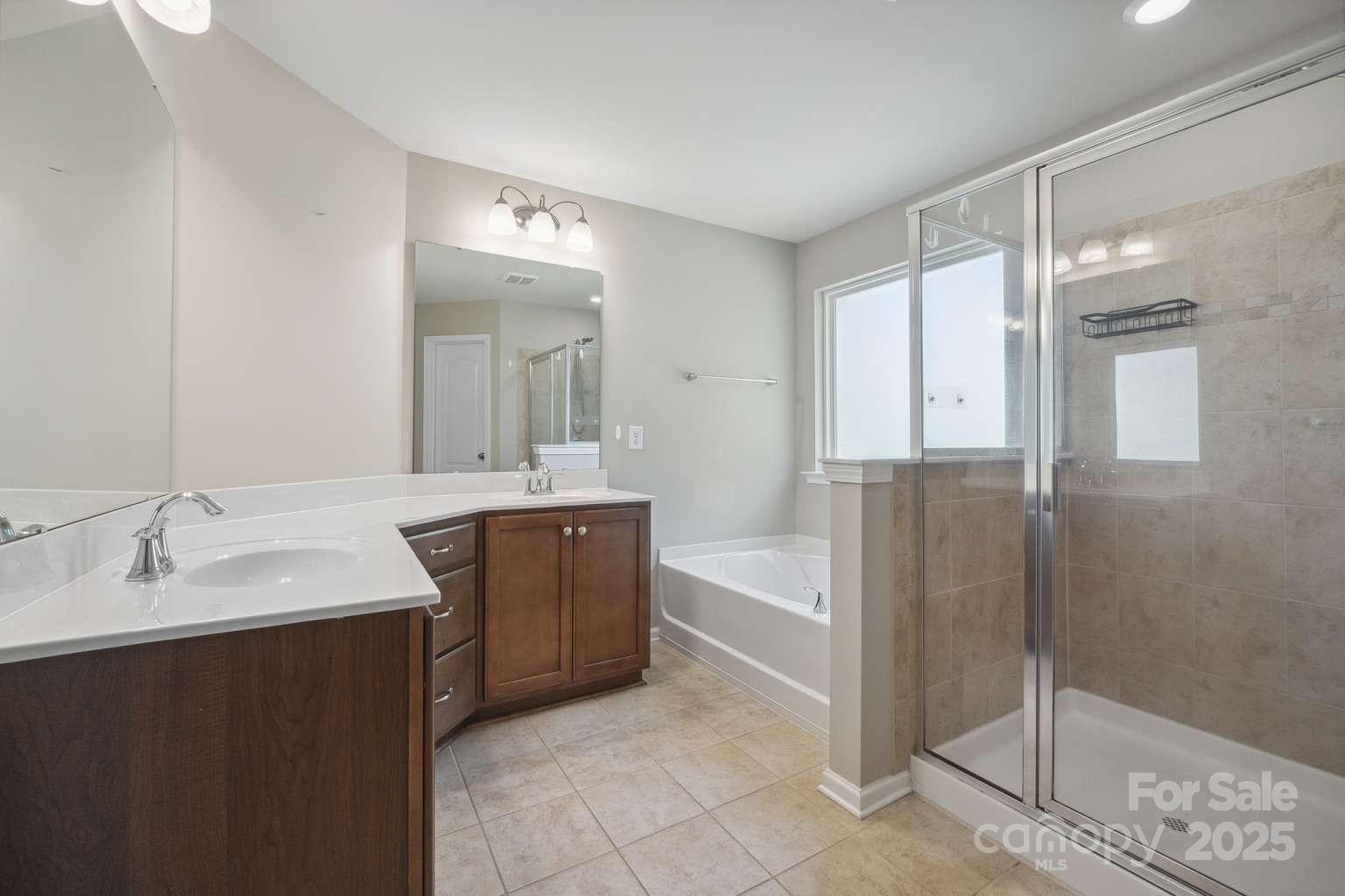 128 Yellowbell Road Mooresville, NC 28117 - Photo 14 of 19 a bathroom with a bathtub sink vanity and mirror
