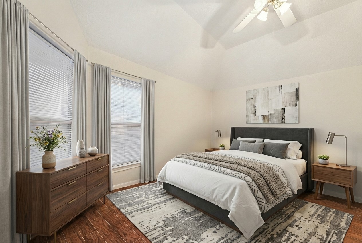 2806 Crescent Star Road Spring, TX 77388 - Photo 14 of 23 a bedroom with a large bed and a window