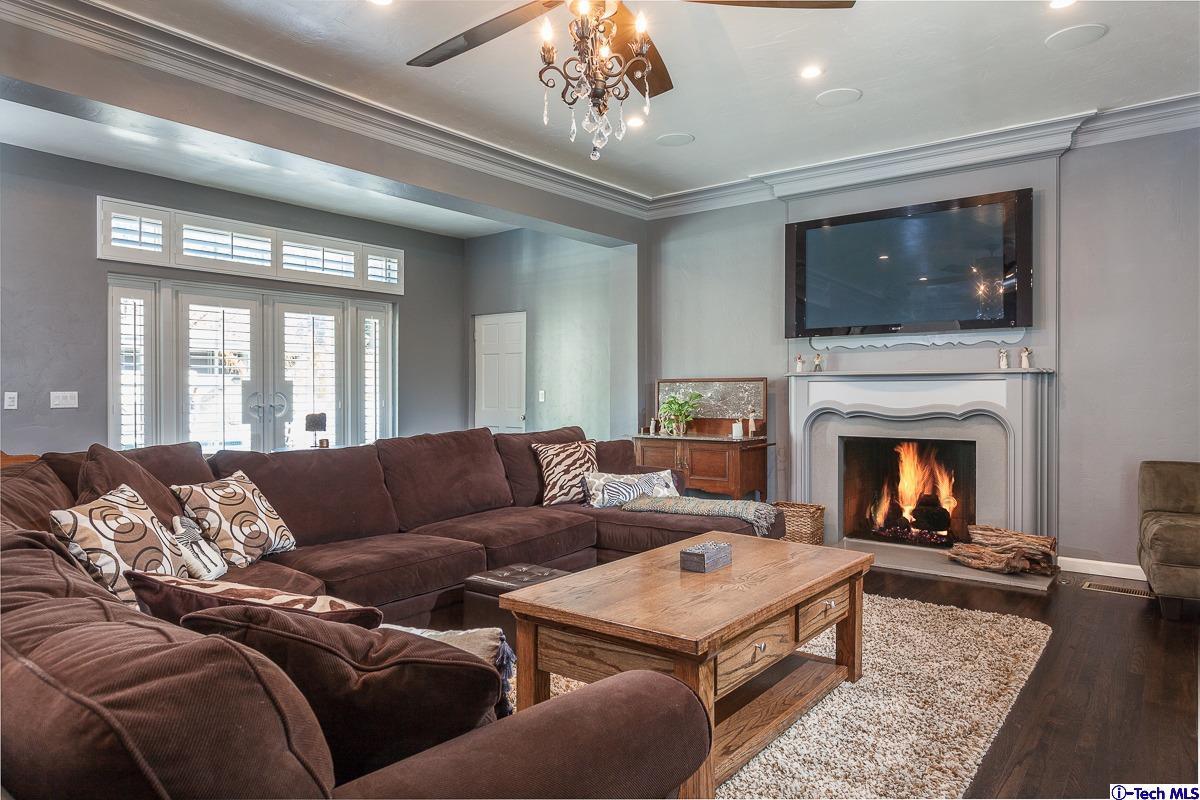 2017 Midwick Drive Altadena, CA 91001 - Photo 6 of 61 a living room with furniture and a fireplace