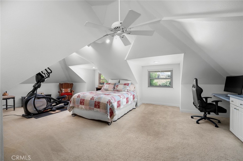 1624 Alessandro Road Redlands, CA 92373 - Photo 36 of 58 a bedroom with a bed a desk and chair