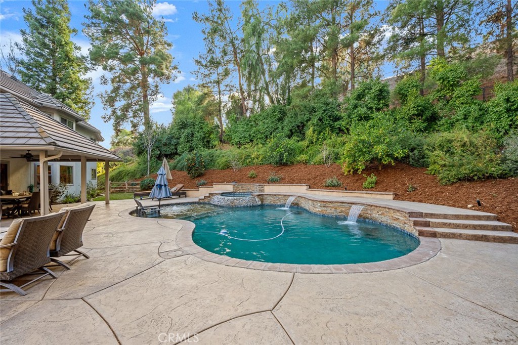 1624 Alessandro Road Redlands, CA 92373 - Photo 42 of 58 a view of swimming pool with seating space