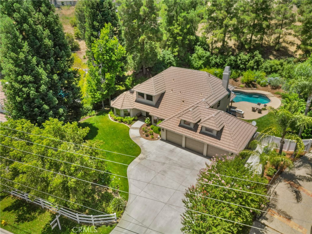 1624 Alessandro Road Redlands, CA 92373 - Photo 52 of 58 an aerial view of a house with yard and outdoor seating