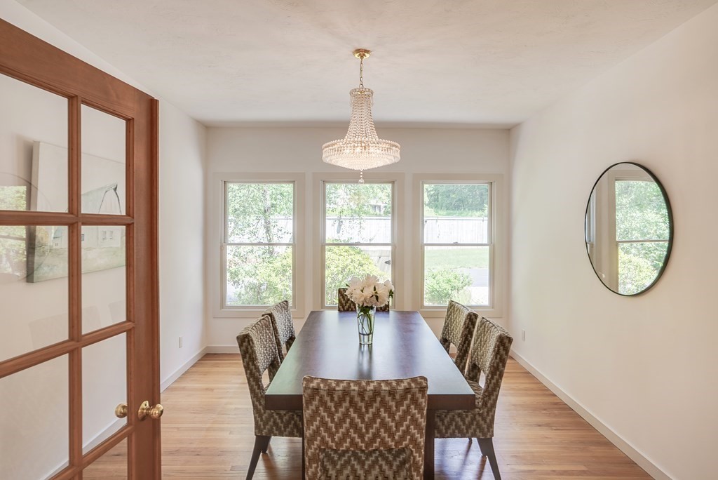 246 Elizabeth Ridge Road Carlisle, MA 01741 - Photo 15 of 38 a view of a dining room with furniture window and outside view