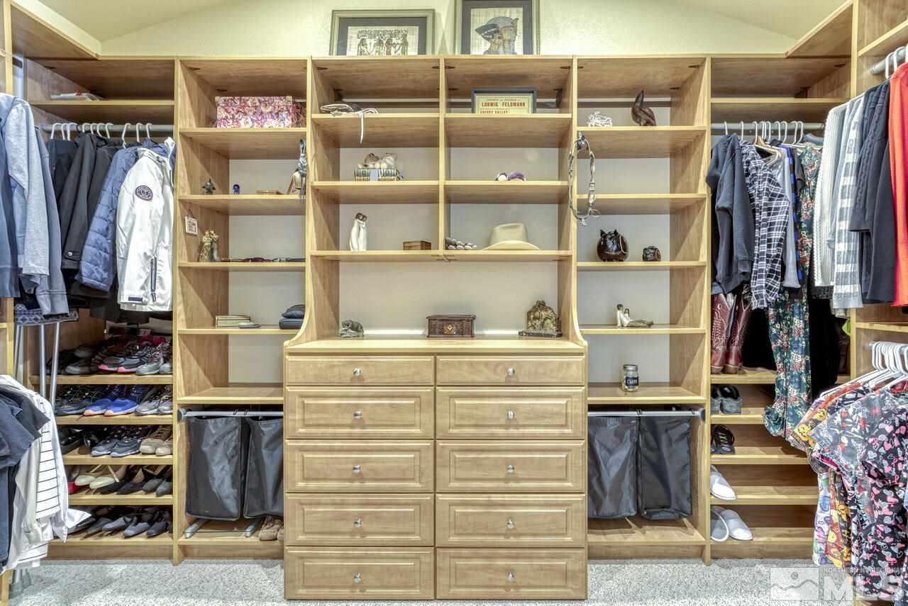 40 Grannie Lane Wellington, NV 89444 - Photo 20 of 40 a view of walk in closet with clothes and shoes