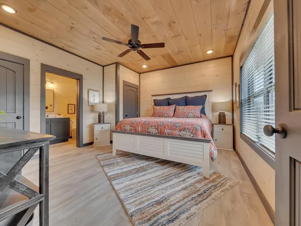 a view of a balcony with furniture