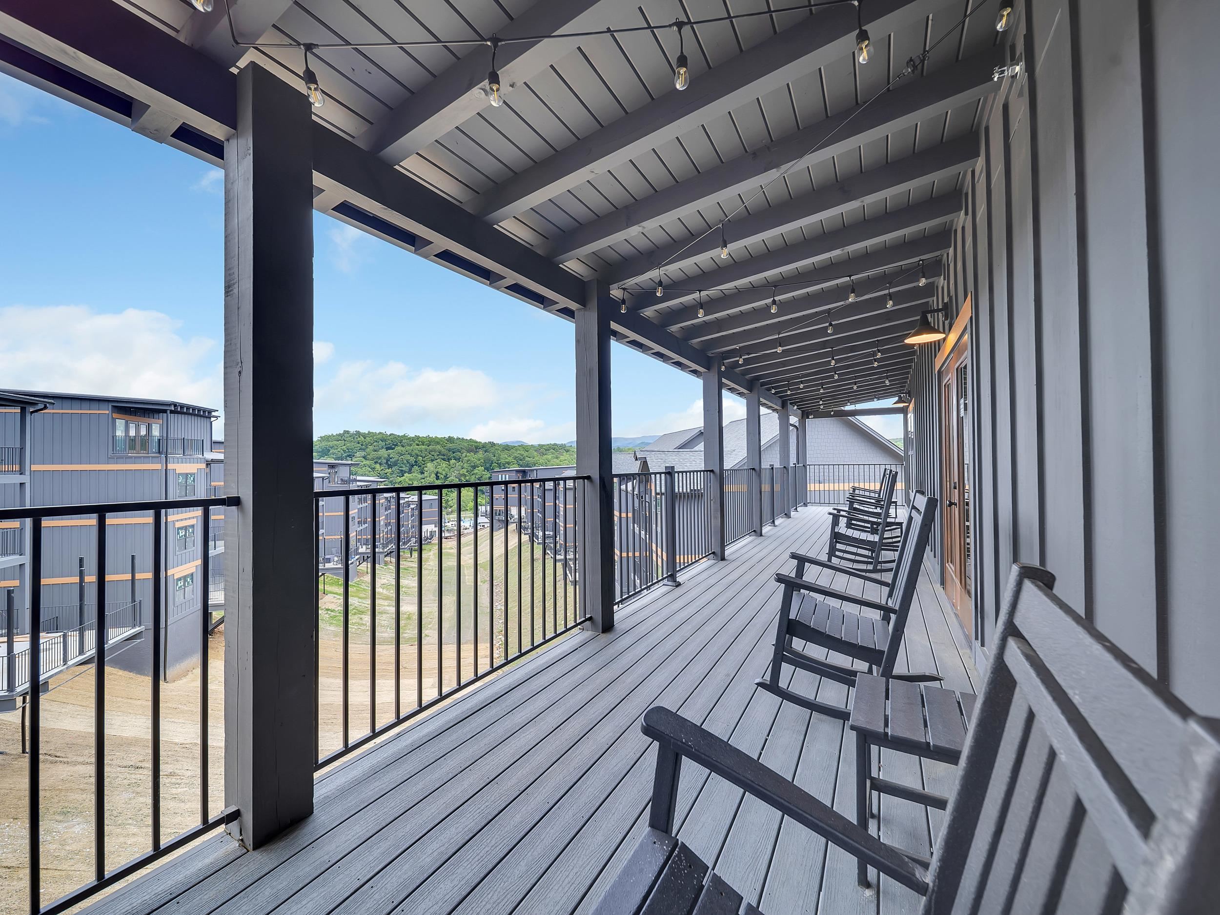 1319 Wildhorse Ridge Way, Unit LOT 143R Sevierville, TN 37862 - Photo 33 of 39 a view of balcony with wooden floor