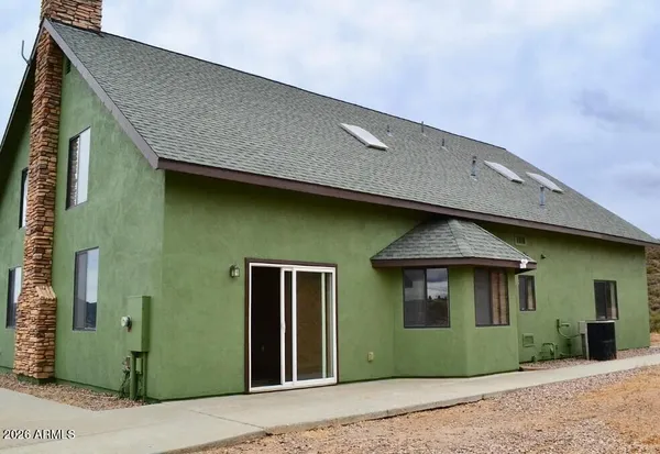 a front view of a house