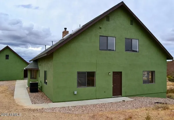 a front view of a house