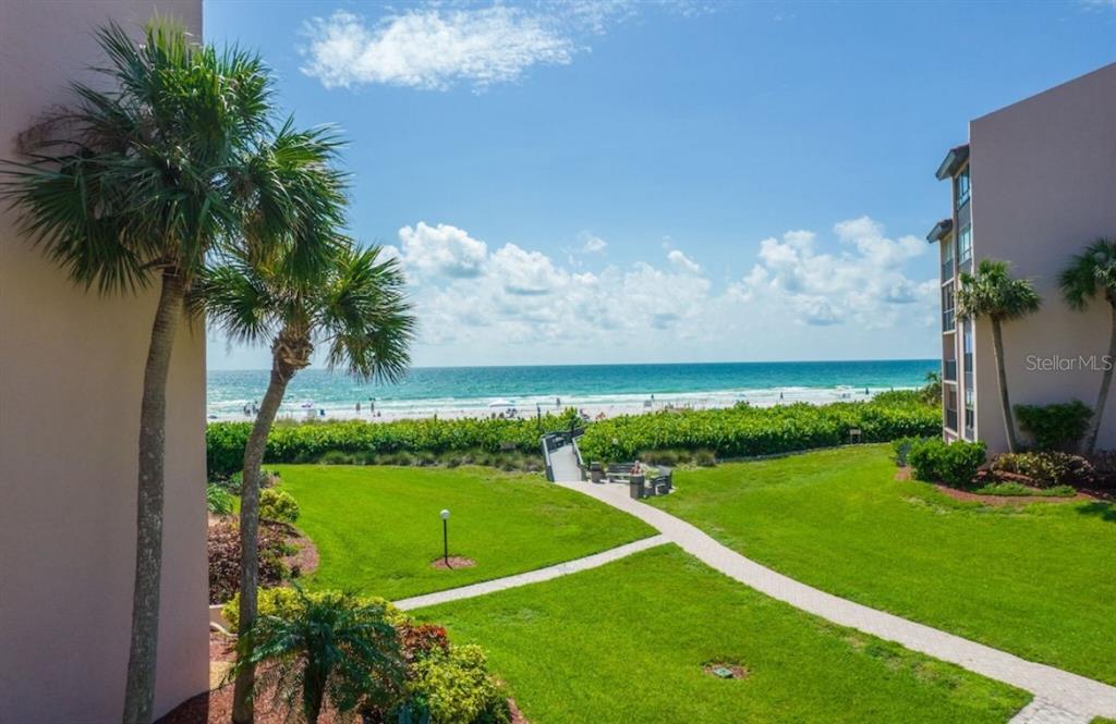 6480 Midnight Pass Road, Unit 316 Sarasota, FL 34242 - Photo 2 of 23 View of the Gulf of Mexico from the terrace.